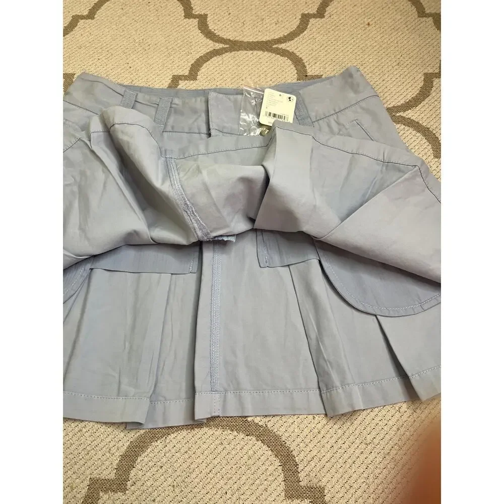 Free People Pleats to Meet You mini skirt light blue accordion pleats, Size 8